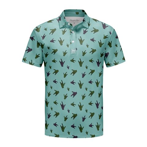 Kaos Polo Lengan Pendek Bernapas dan Nyaman dengan Gambar Karakter Kartun Hijau Berkualitas Tinggi, Grosir Kustom for sale at factory direct price