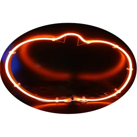Motif Light 12 Inch Pumpkin Orange LED Neon Tube Modeling for Halloween Festival Decoration for sale at factory direct price