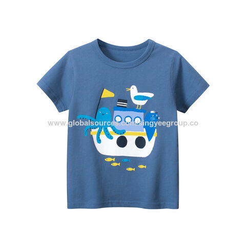 27kids Europa e América roupa infantil verão nova 2024 camiseta de manga curta infantil roupa de bebê masculina atacado for sale at factory direct price