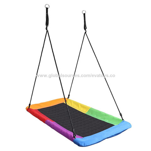 Columpio Rectangular de Alta Calidad para Exterior, Patio Trasero y Niños, Colorido, Modelo W01D294 for sale at factory direct price