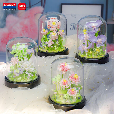 Balody 16344 Potted Plants Gardens Romantic Flower Building