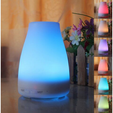 Humidificador Difusor de Aroma Ultrasónico de 120 ml con 6 Botellas de Aceite Esencial