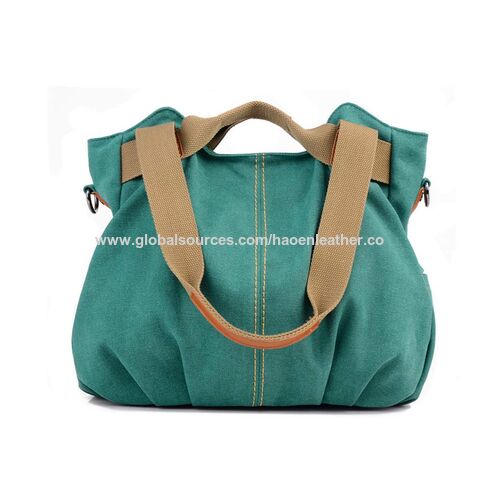 Buy China Wholesale Haoen Women Ladies Bags Vintage Hobo Canvas Daily ...