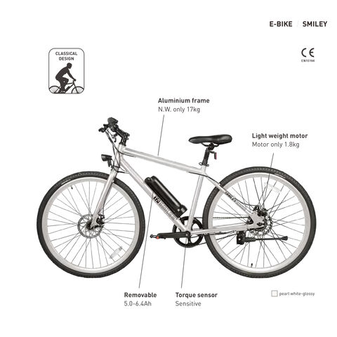 Tfsmilee City Electric Bike Removable Battery Torque Sensor Good Riding ...