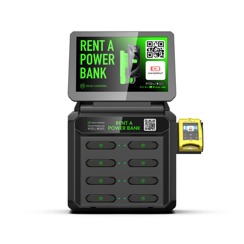4g 8 Slots Power Bank Station With App &screen Rental Cell Phone ...