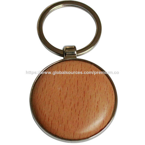 Prix usine porte-clés vierge logo diamant personnalisé porte-clés en bois for sale at factory direct price