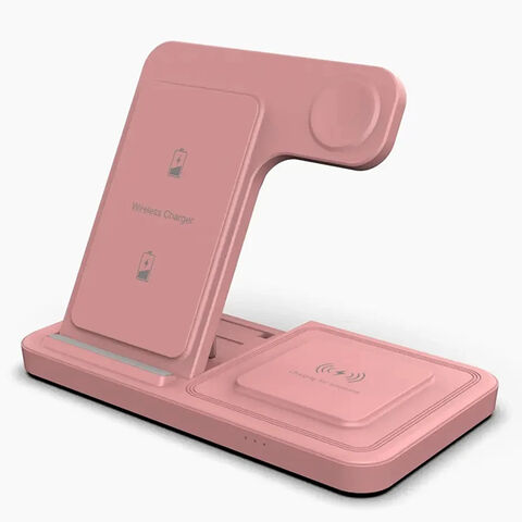 Image showcasing Cutom Logo Multifunctional 3-in-1 Fast Charging Stands 15w Wireless ...