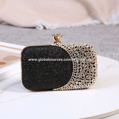 Handmade rhinestone clutch bags Women's evening party handbags Clutches Elegant dinner Party wedding purse clutch bags for sale at factory direct price