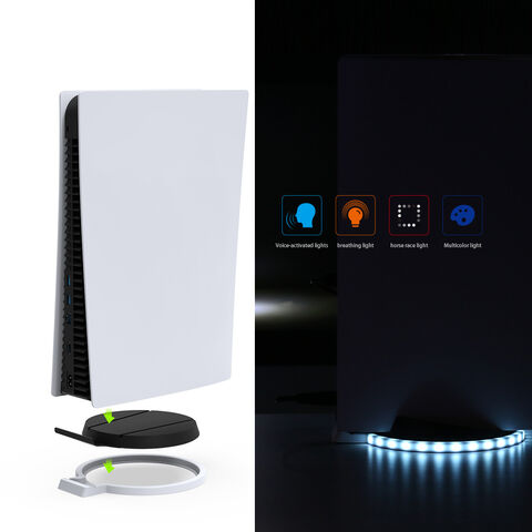 DOBE Oficial TP5-1562 La nueva atmósfera Luz LED de luz Brillante Soporte Del Muelle para PS5 juego la consola accesorios
