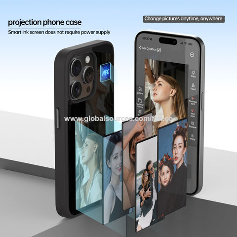 2024 New Trending Products Luxury Designer Mobile Phone Case With Nfc  Display E Ink For Iphone 12/13/14/15 Series, Case For Iphone, Nfc Case,  Customized Case For Iphone - Buy China Wholesale Case