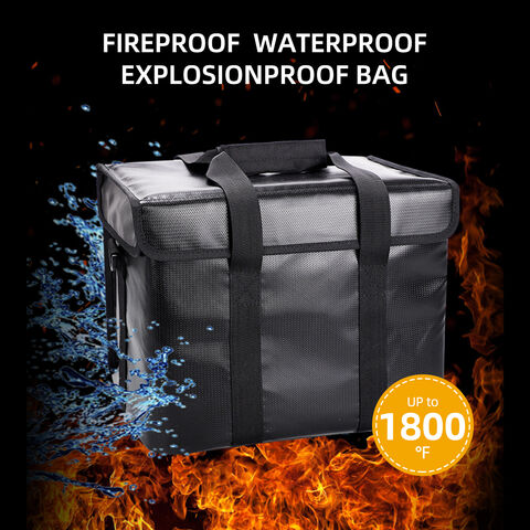 Bolsa Lipo à prova de fogo, à prova de explosão, portátil, protetora, à prova d'água, com zíperes para armazenamento e carregamento de bateria for sale at factory direct price