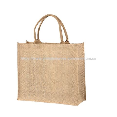Großhandel Fabrik Kundenspezifische Hochwertige Bedruckte Sackleinen Handtasche Eco Wiederverwendbare Jute Tragetasche Jutebeutel for sale at factory direct price