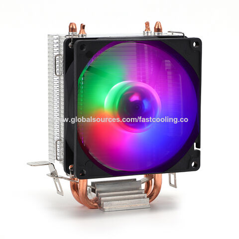 Factory Price Cooling Fan Kit With 2 Heat Sink Copper Pipes 90mm Pc Cpu ...