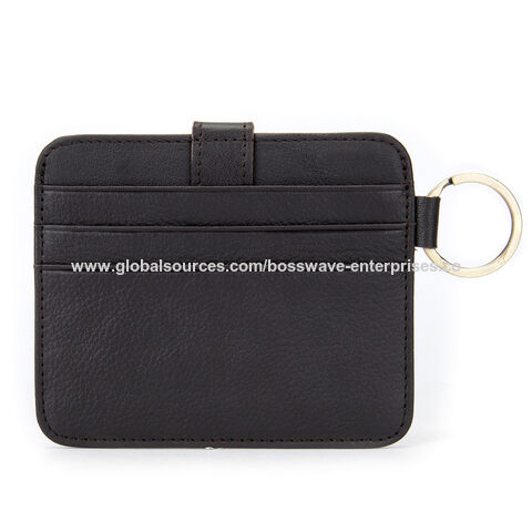 Fabricante-Carteiras De Cartão, Carteira Minimalista Fina, Carteiras De Bolso Frontal, Bloqueio De RFID, Titular De Cartão De Crédito Para Homens E Mulheres