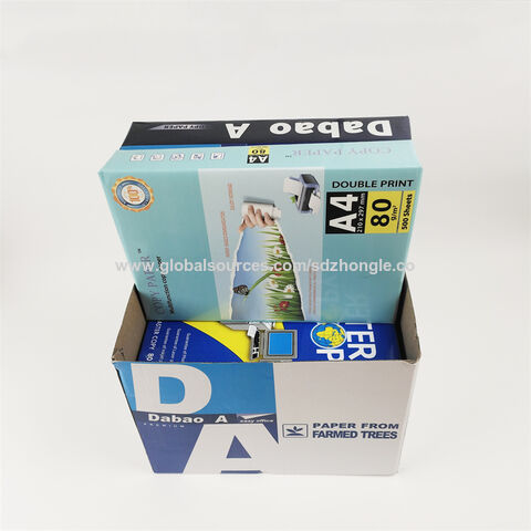 Produsen 70gsm 75gsm 80gsm Kertas Cetak A4 Keras Draf Kertas Putih