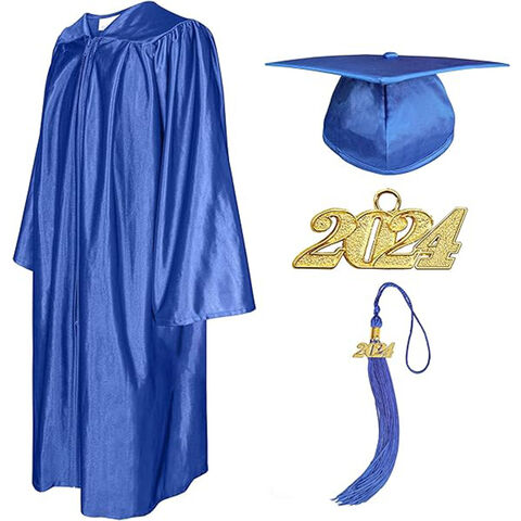 Graduation Gown Cap Shiny Kids Graduation Cap Gown 2024 Set For ...