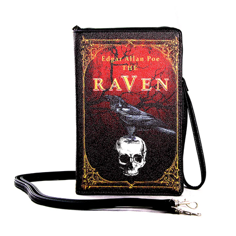 The Raven Vintage Book Clutch Bag In Vinyl for sale at factory direct price
