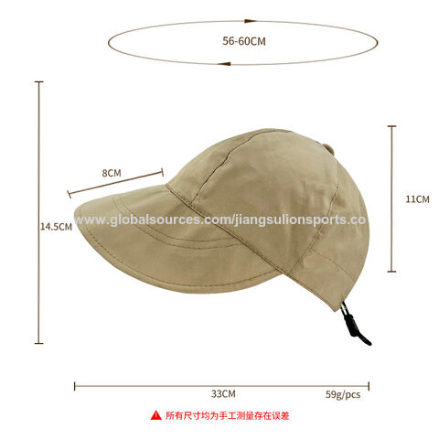 Sombrero de pescador con protección solar UV para verano, visera para mujer, sombrero de ala pequeña para exteriores
