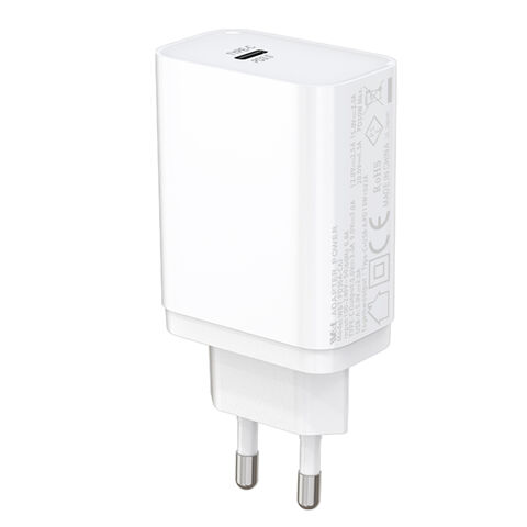 New Arrival Interchangeable Power Adapter QC＆PD USB/C/A+C 30W 12V US EU Uk AU KC PSE USBC USB Type C Wall Charger Plug for sale at factory direct price