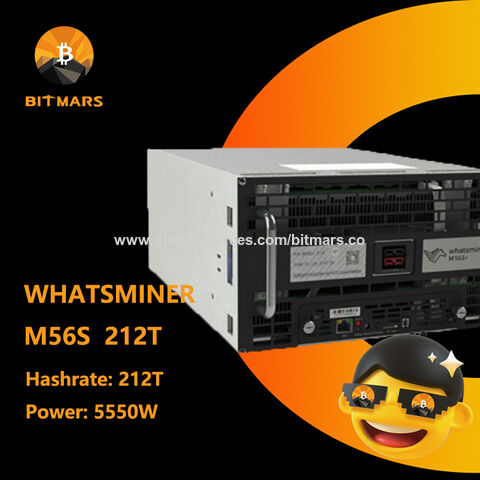 M56s 212t 5550w Microbt Whatsminer M56s Bitcoin Miner Machine ...