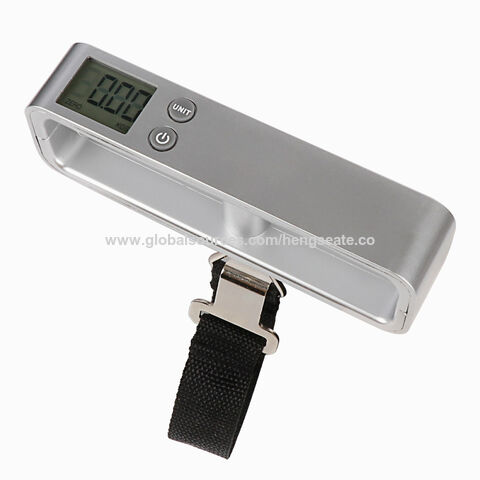 1pc Portable LCD Digital Luggage Scale, Multi-function Electronic Scales  For Fishing Travel, Travel Weight Scale, Portable Digital Weight Scale for  Travel Suitcase Weighing(Batteries not included)