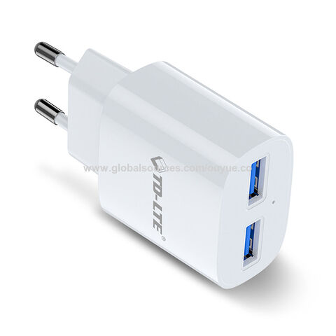 Fabrik OEM ODM Electric Mobile 2 USB 2.4A Ladegerät EU US Dual-Adapter für Handy for sale at factory direct price