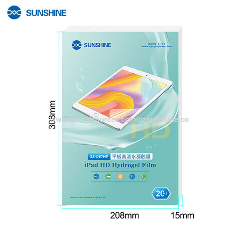 SUNSHINE SS-057HP Tablette HD Hydrogel Film Oléophobe et Étanche 11 pouces 0.1mm Plein Écran Fit TPH Pas Blanc Bord/Pas D'écart