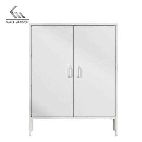 Diseño moderno Muebles para el hogar 2 puerta de acero gabinete metal color armario impermeable la sala
