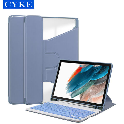 CYKE 360° Gira el teclado de cinta transparente Teclado inalámbrico magnético desmontable para Samsung A8 2021 SM-X205 10.5 for sale at factory direct price