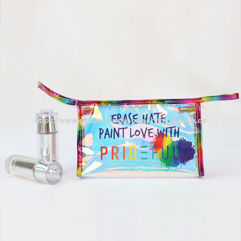Bolsa de PVC con Logotipo Láser Personalizado, Neceser de Maquillaje, Bolsa Cosmética Impermeable de PVC