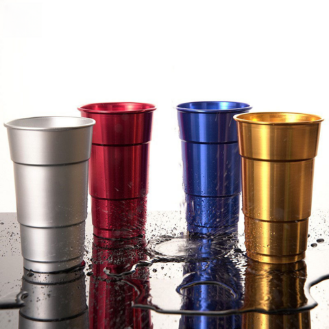 Aluminium Bierbecher im Großhandel for sale at factory direct price