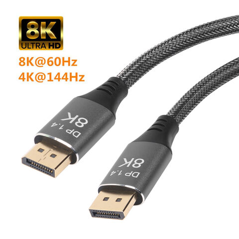 Cable DisplayPort a DisplayPort de Aleación de Aluminio para Gaming, Streaming, Monitor y Laptop for sale at factory direct price