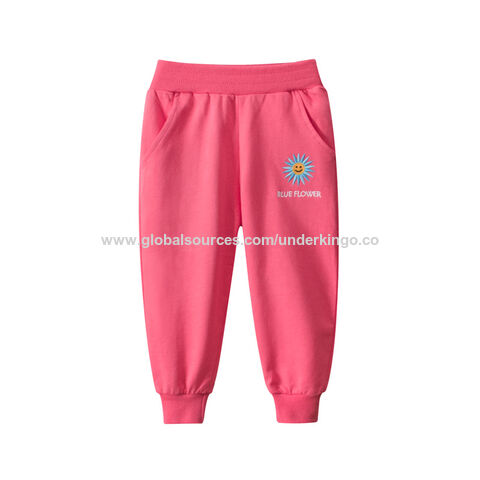 Pantalones casuales elásticos para niñas, precio de fábrica de China, nueva colección de otoño. Pantalones infantiles de moda al por mayor. for sale at factory direct price