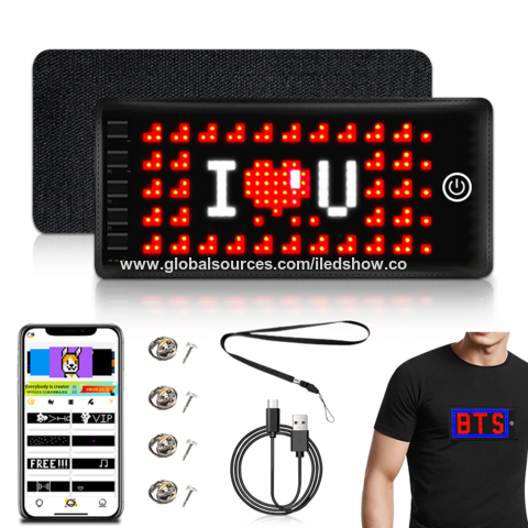 Mini Led Signs Rechargeable Wireless Bluetooth Led Message Sign Smart ...