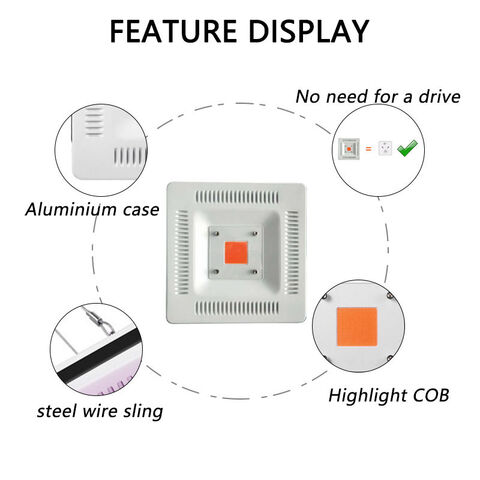 Ultra-thin 50w Led Plant Growth Lamp 220v Ac Drive Free Cob Chip Full ...