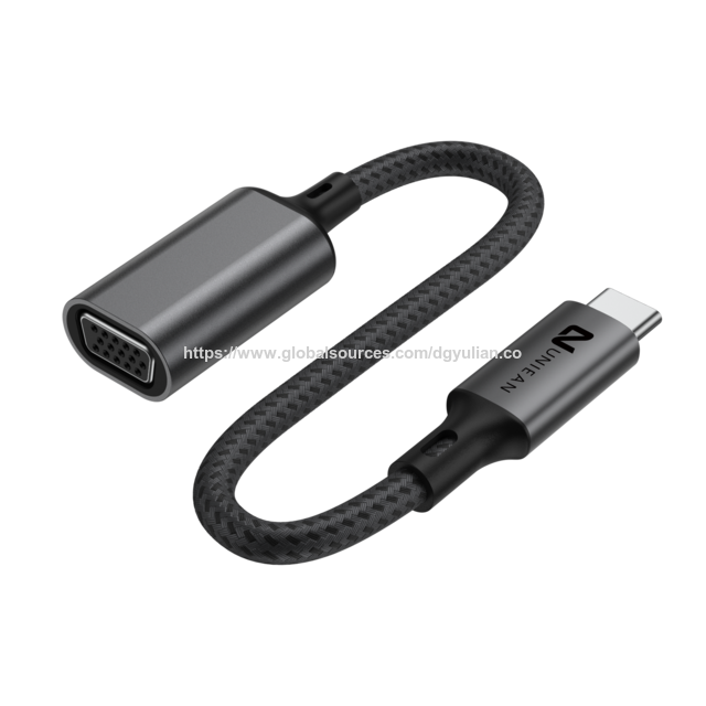 محول USB 3.1 من النوع C إلى VGA بدقة 1080 بكسل لشاشات العرض وأجهزة العرض for sale at factory direct price