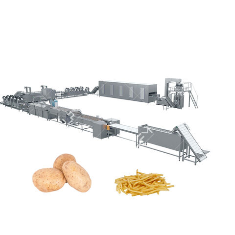 خط إنتاج بطاطس مقلية أوتوماتيكي بالكامل 400 كجم/ساعة for sale at factory direct price