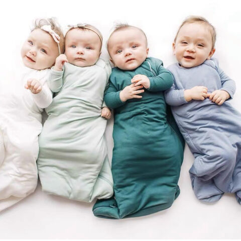 Precio de fábrica al por mayor para niños, fibra de bambú, saco de dormir para bebé, chaleco, bata de dormir, pijama, edredón anti-patadas para niños
