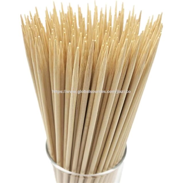 Natürliche Bambusspieße für BBQ, Holzspieße zum Grillen, Bambus Paddle Picks, Holzspieße für verschiedene Früchte