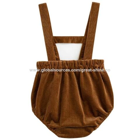 Baby Cord Latzhose aus Baumwolle, Baby Strampler Großhandel for sale at factory direct price