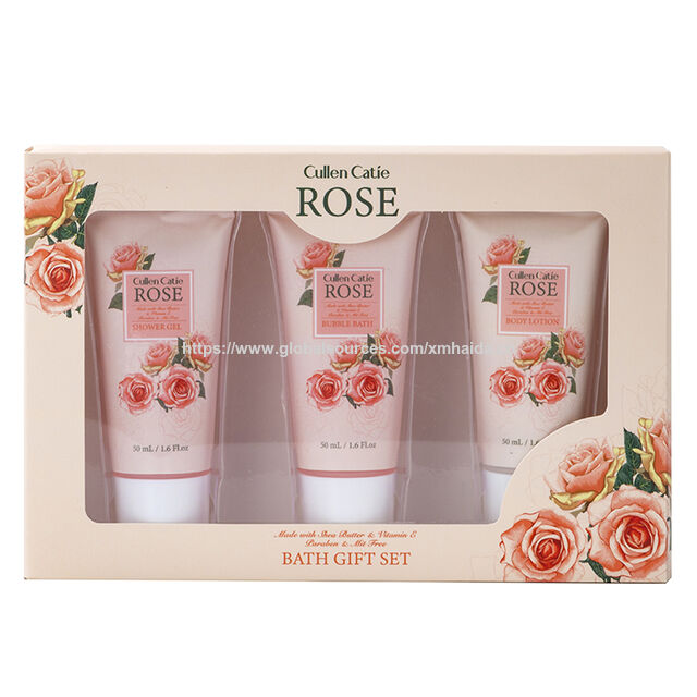 Productos de ducha al por mayor con rosas naturales, ideales para el baño de niñas, set de spa de lujo y natural a base de plantas seguro para bebés for sale at factory direct price