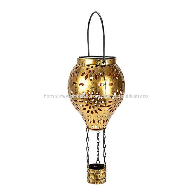 BSCI Fabrik Metall Solar Laterne Solar Gartenleuchte Outdoor Ornament for sale at factory direct price