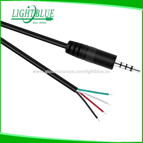 Aux To Speaker Wire Trrs Pole Long Stereo Male Plug To