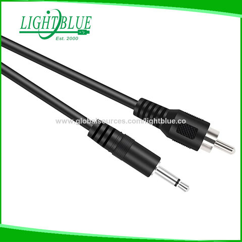 Rca Male To 1/8 Inch Monaural Mono Male Plug Jack Connector