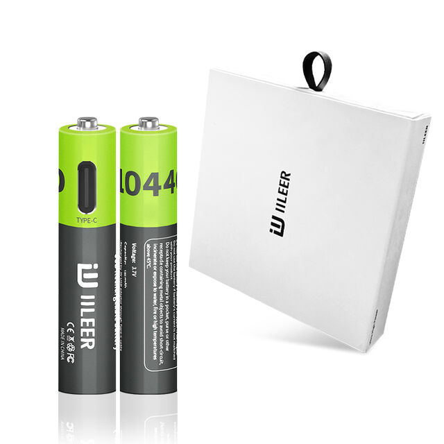 Batería Recargable Universal 10440 666mWh 3.7V 180mAh Li-ion de Larga Vida Útil con Cable de Carga