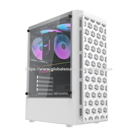 Caja de PC Gaming Semitorre con Cristal Templado sin Marco Tipo ODM, Chasis para Ordenador Gaming