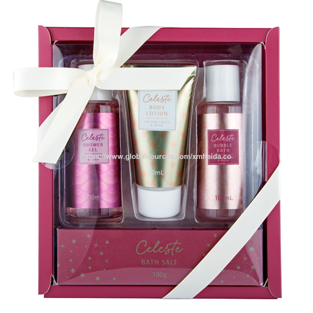 Juegos de baño de viaje de lujo y de moda de buena calidad al por mayor OEM de China 2024, juegos de regalo de spa para mujeres for sale at factory direct price