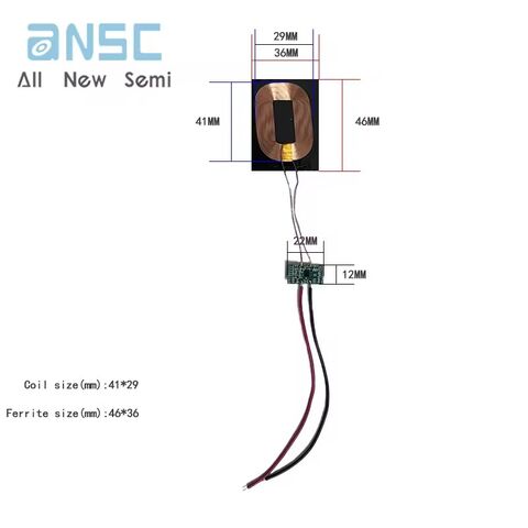 Modul Penerima RX Papan PCB Pengisian Nirkabel ARHH1A-TI1 Ponsel, Chip TI Kualitas Tinggi/Output Stabil, Daya Tinggi 5W for sale at factory direct price