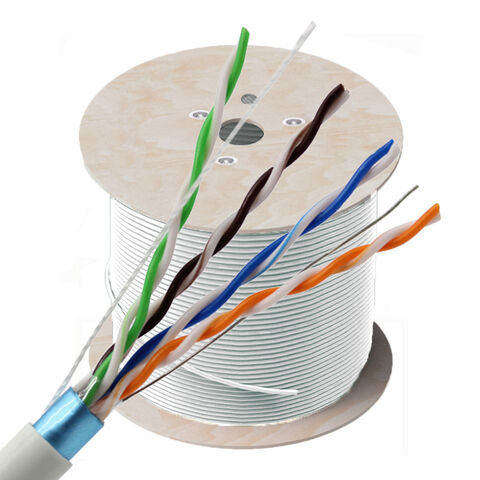 Buy China Wholesale Shielded 1000ft Cat5e Cable White Network Ftp Solid  Ethernet Lan 24awg Bulk Wire Stp Cu/cca & Cat5e Cable $21 |  Globalsources.com