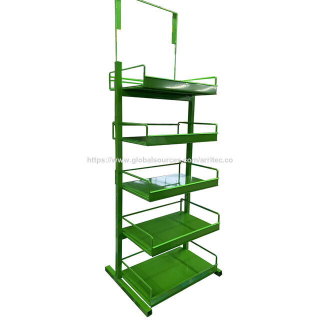 Customized Metal Supermarket Drinks Display Racks Stand Beverage ...